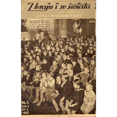 Z Kraju i ze Świata. Przegląd ilustrowany "Gońca Warszawskiego". R.2 (1937). Nr 5 (31 stycznia 1937)