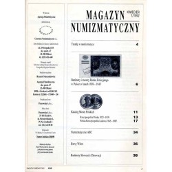 Magazyn Numizmatyczny. Wszystko o monetach i banknotach nie tylko dla kolekcjonerów. R.1 (1992). Nr 1