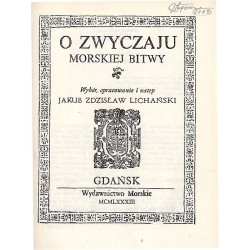 O zwyczaju morskiej bitwy