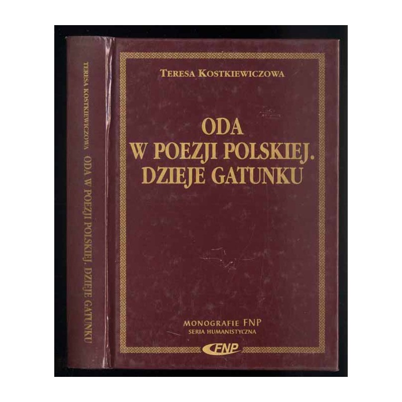 Oda w poezji polskiej. Dzieje gatunku