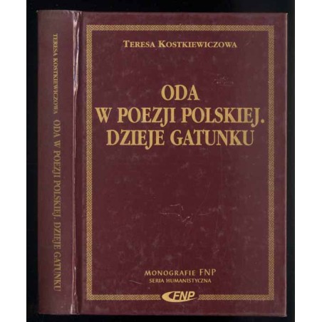 Oda w poezji polskiej. Dzieje gatunku