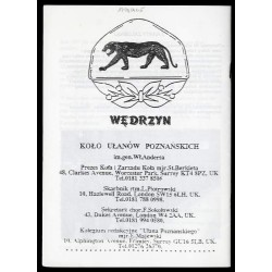 Ułan Poznański. Biuletyn informacyjny Koła 15 Pułku Ułanów Poznańskich Im. Generała Władysława Andersa. R.54 (1997). Nr 2/134 (V