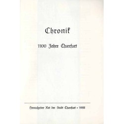 Chronik. 1100 Jahre Querfurt