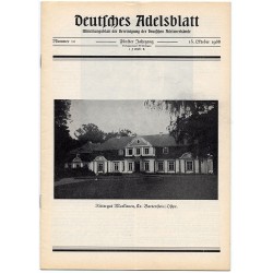 Deutsches Adelsblatt. 5. Jahrgang (1966). Nr 10 (15 X 1966) [Rittergut Markienen, Kr. Bartenstein / Ostpr.] [Markiny]