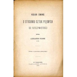 Kilka uwag o stosunku sztuk pięknych do rzeczywistości