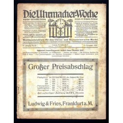 Die Uhrmacher-Woche. Leipziger Uhrmacher-Zeitung. 27. Jahrgang (1920). Nr 52 (25.12.1920)