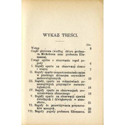Prawidła pogody oparte na spostrzeżeniach meteorologicznych według zbioru prof. Michelsona i Ellemanna oraz instrukcji sieci met