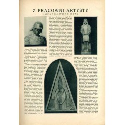Tęcza. Ilustrowane pismo tygodniowe. R.2 (1928). Z. 39 (29 września 1928) / Zbigniew Pronaszko / Kazimierz Nitsch / rzeźbiarka H