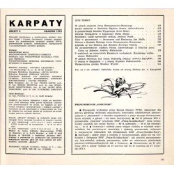 Karpaty. Materiały szkoleniowe o problematyce górskiej terenów Polski i Krajów Demokracji Ludowej, przeznaczone dla przodowników