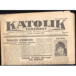 Katolik Codzienny. R.34 (1931). Nr 59 (13 III 1931)