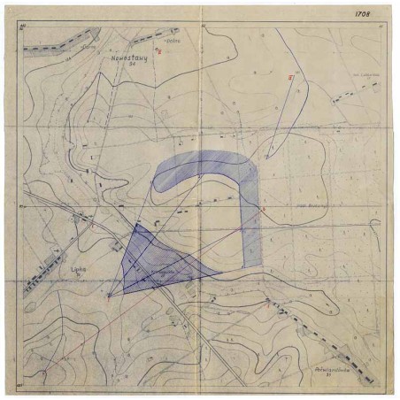 [Konspiracyjna mapa szkoleniowa w skali 1:25.000]. [Arkusz] 1708