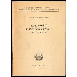 Opowieści kanterberyjskie na tle epoki