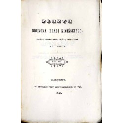 Poezye Brunona hrabi Kicińskiego, częścią przekładane, częścią oryginalne w XII. tomach. T. 1-4. 4 woluminy / Poezje i teksty my