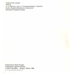 Andrzej Piotr Lipiński - Ułuda. Illusion. Mała Galeria, Warszawa, Plac Zamkowy 6, listopad 1988