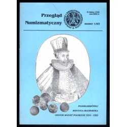 Przegląd Numizmatyczny. R.1 (1993). Nr 1