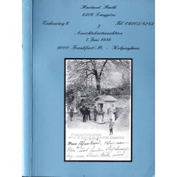 [Hartmut Raith] 7. Ansichtskartenauktion. Hartmut Raith. 7. Juni 1986, 11.00 Uhr. 6000 Frankfurt/M. - Kolpinghaus