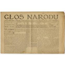 Głos Narodu. R.26 (1918). Nr 64 (17 marca 1918). Wydanie poranne