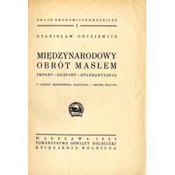 Międzynarodowy obrót masłem. Import, eksport, standaryzacja
