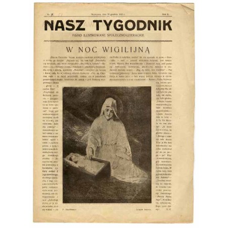 Nasz Tygodnik. Pismo ilustrowane społeczno-literackie. R.2 (1925). Nr 52 (?) (20 grudnia 1925)