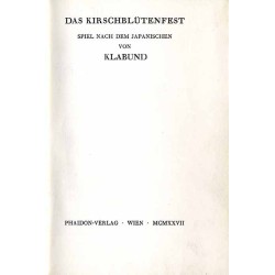 Das Kirschblütenfest. Spiel nach dem Japanischen