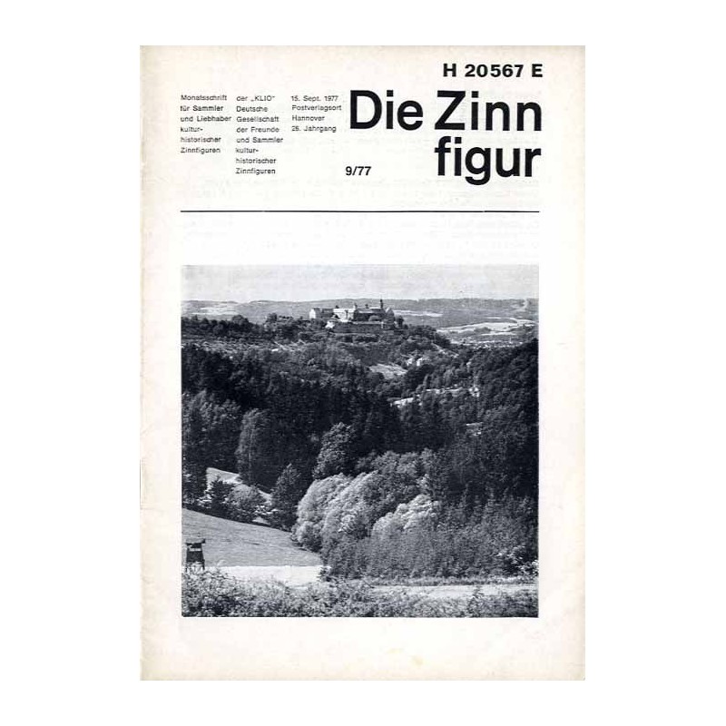 Die Zinnfigur. Monatsschrift für Sammler und Liebhaber kulturhistorischer Zinnfiguren. 26. Jahrgang (1977). Nr 9 (15. September
