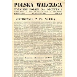 Polska Walcząca - Żołnierz Polski na Obczyźnie. Fighting Poland. Weekly for the Polish Forces. R.2 (1940). Nr 28 (21 września 19