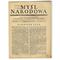 Myśl Narodowa. Tygodnik poświęcony kulturze twórczości polskiej. R.16 (1936). Nr 24 (7 czerwca 1936)