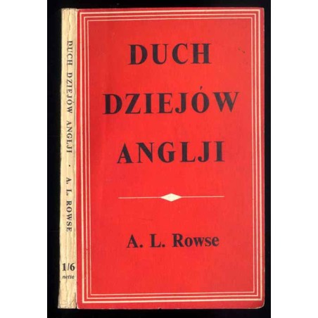 Duch dziejów Anglji