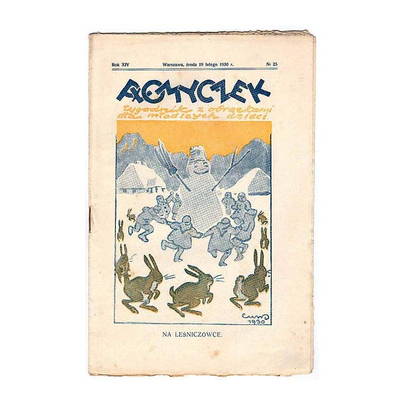 Płomyczek. Tygodnik z obrazkami dla młodszych dzieci. R.14 (1930). Nr 25 (19 lutego 1930)