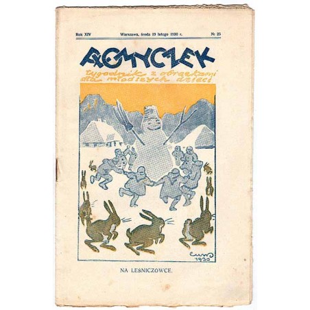 Płomyczek. Tygodnik z obrazkami dla młodszych dzieci. R.14 (1930). Nr 25 (19 lutego 1930)