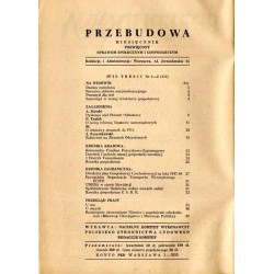 Przebudowa. Przegląd zagadnień gospodarczych. R.2 (1947). Nr 1-2 (4/5)
