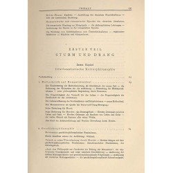 Geist der Goethezeit. Versuch einer Ideellen Entwicklung der klassisch-romantischen Literaturgeschichte. Theil 1: Sturm und Dran