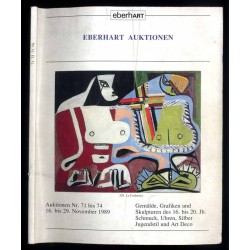 Eberhart Auktionen. Auktion Nr. 71-74. 16. bis 29. November 1989