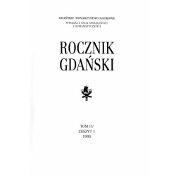 Rocznik Gdański. T.55. Z.1 (1995)
