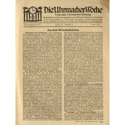 Die Uhrmacher-Woche. Leipziger Uhrmacher-Zeitung. 28. Jahrgang (1921). Nr 19 (7.05.1921)