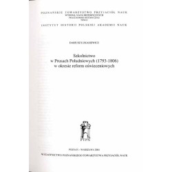 Szkolnictwo w Prusach Południowych (1793-1806) w okresie reform oświeceniowych