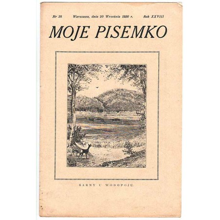 Moje Pisemko. R.28 (1930). Nr 38 (20 września 1930)