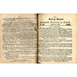 AmtsBlatt. Königlichen Regierung zu Liegnitz für das Jahr 1863. 53. Jahrgang (1863). Nr 1-52