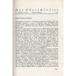 Der Oberschlesier. 19. Jahrgang (1937). H.10 (X 1937)