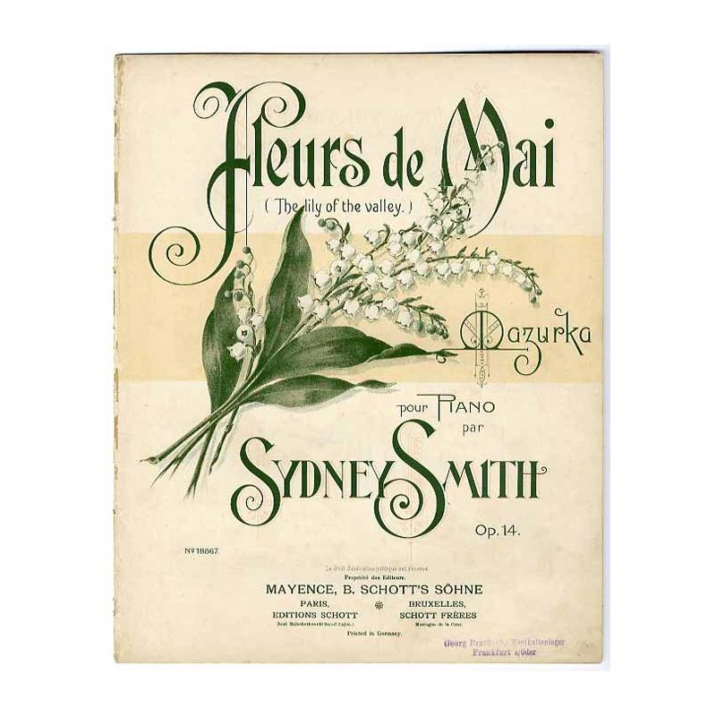 "Lily of the valley". Fleurs de mai. Mazurka. Op. 14