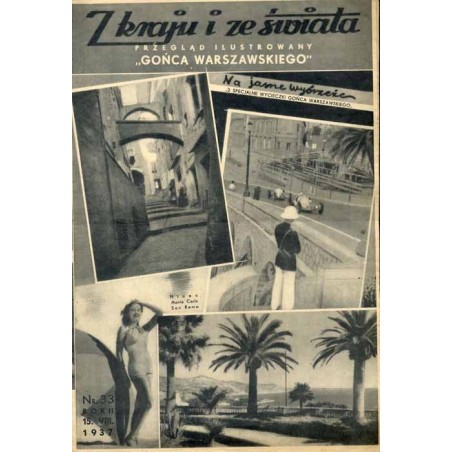 Z Kraju i ze Świata. Przegląd ilustrowany "Gońca Warszawskiego". R.2 (1937). Nr 33 (15 sierpnia 1937)