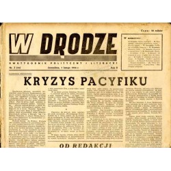 W Drodze. Dwutygodnik polityczny i literacki. R.2 (1944). Nr 3 (21) (1 lutego 1944) / Władysław Broniewski