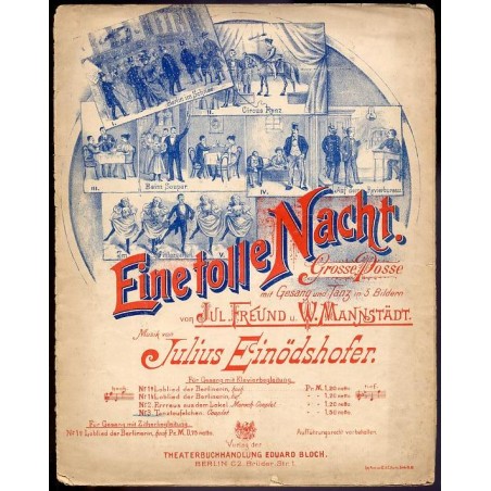 Tanzteufelchen. Couplet von Julius Freund aus der Posse "Eine tolle Nacht.". Vorgetragen von Minnie Cass