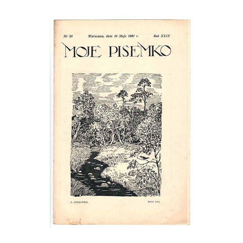 Moje Pisemko. R.29 (1931). Nr 20 (16 maja 1931)