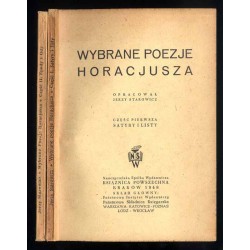 Wybrane poezje Horacjusza. 2cz