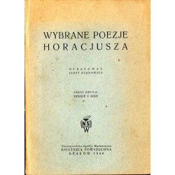 Wybrane poezje Horacjusza. 2cz