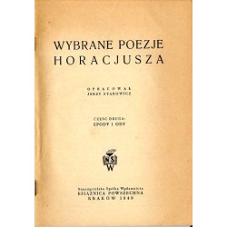 Wybrane poezje Horacjusza. 2cz