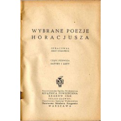 Wybrane poezje Horacjusza. 2cz