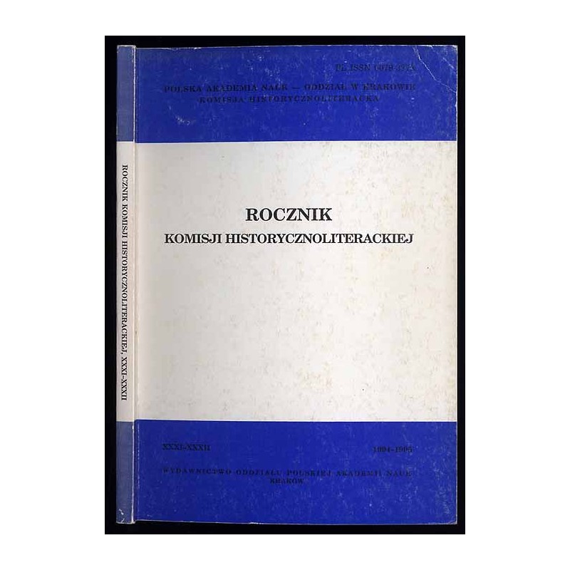 Rocznik Komisji Historycznoliterackiej. R.31-32