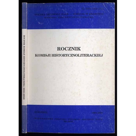 Rocznik Komisji Historycznoliterackiej. R.31-32